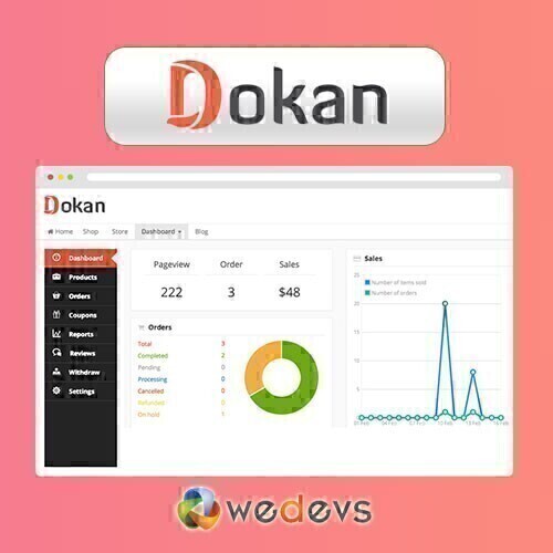 Dokan Premium – Easily Build a Multi-Vendor E-commerce Website!