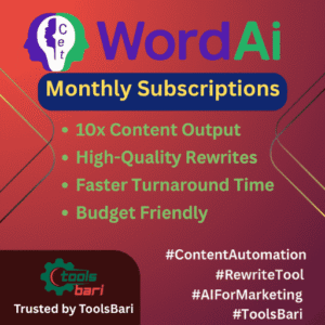 Word.Ai - Premium Content Spinning & Rewriting Tool (Monthly Subscription)